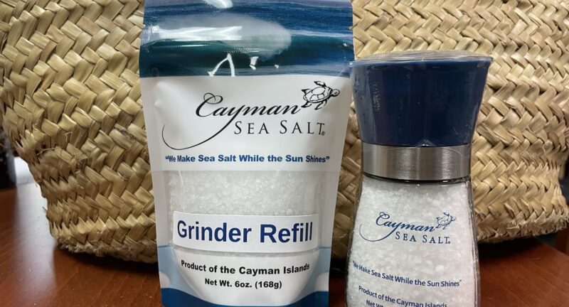 Refillable Sea Salt Grinder with 6oz Coarse Sea Salt Refill